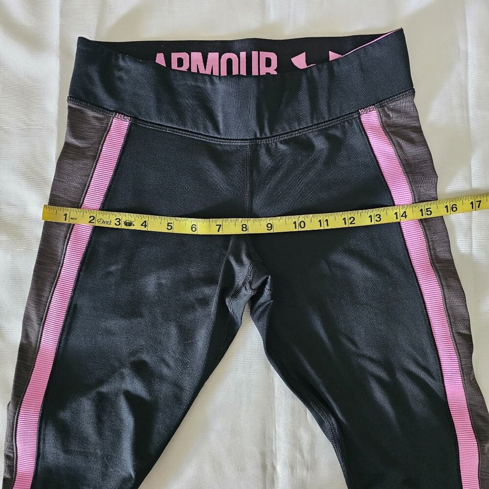 Under Armour Women's Activewear Black Pink Compression Leggings Size XS - Picture 9 of 13
